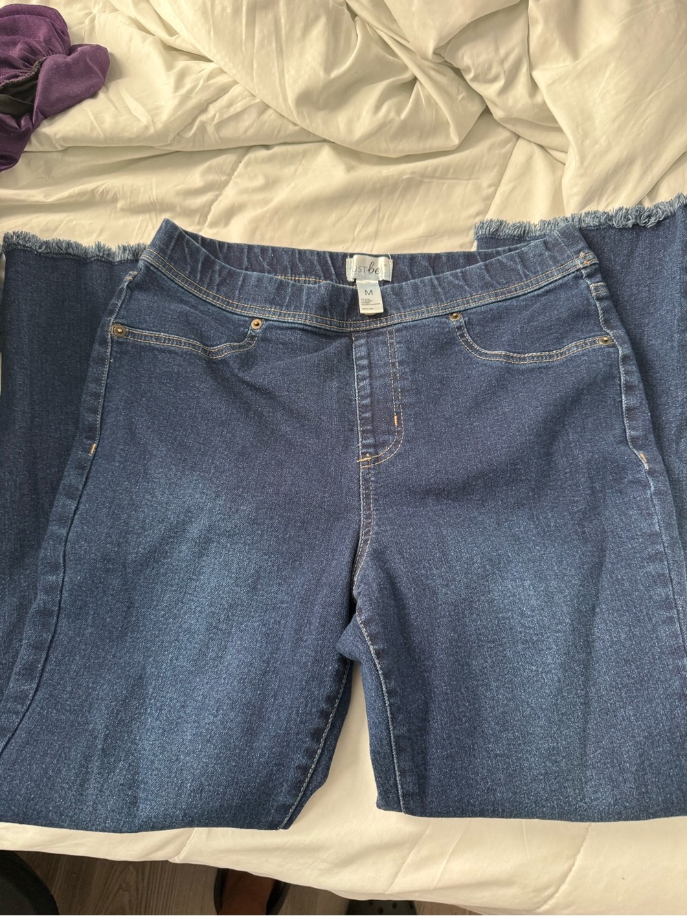 just be Dark Blue Straight-Leg Women's Jeans